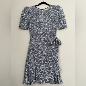 DAINTY FLORAL WRAP DRESS